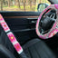 Funda volante flores arco iris accesorios auto mujer