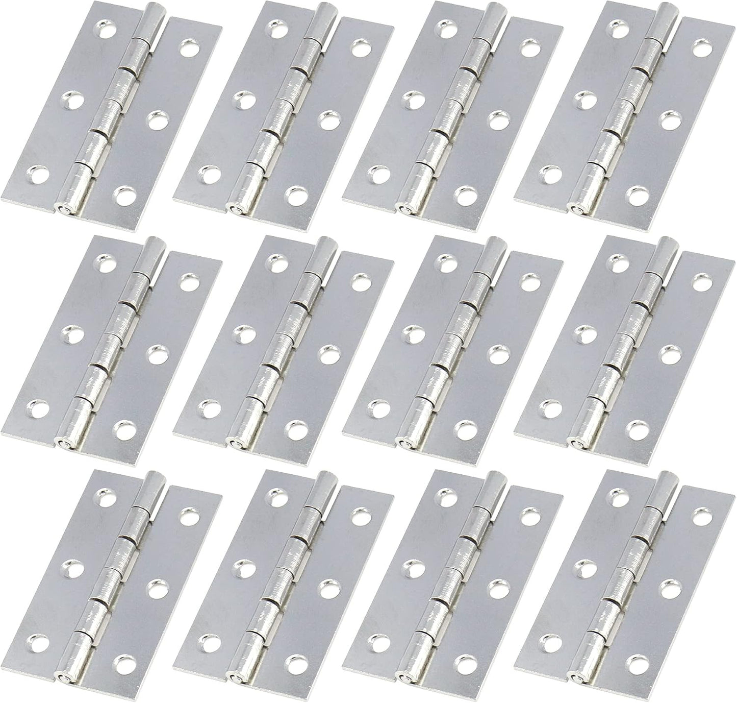 Bisagra plegable puerta armario 2pulg 12uds tono plateado