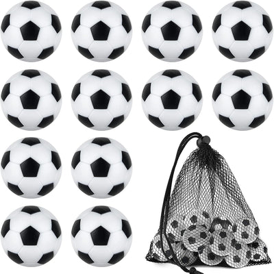 12 Pelotas Futbolín 1.28pulg Multicolor con Bolsa Negro