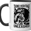 Taza Cerámica Taino Warrior Cultura Caribeña Negro/Blanco