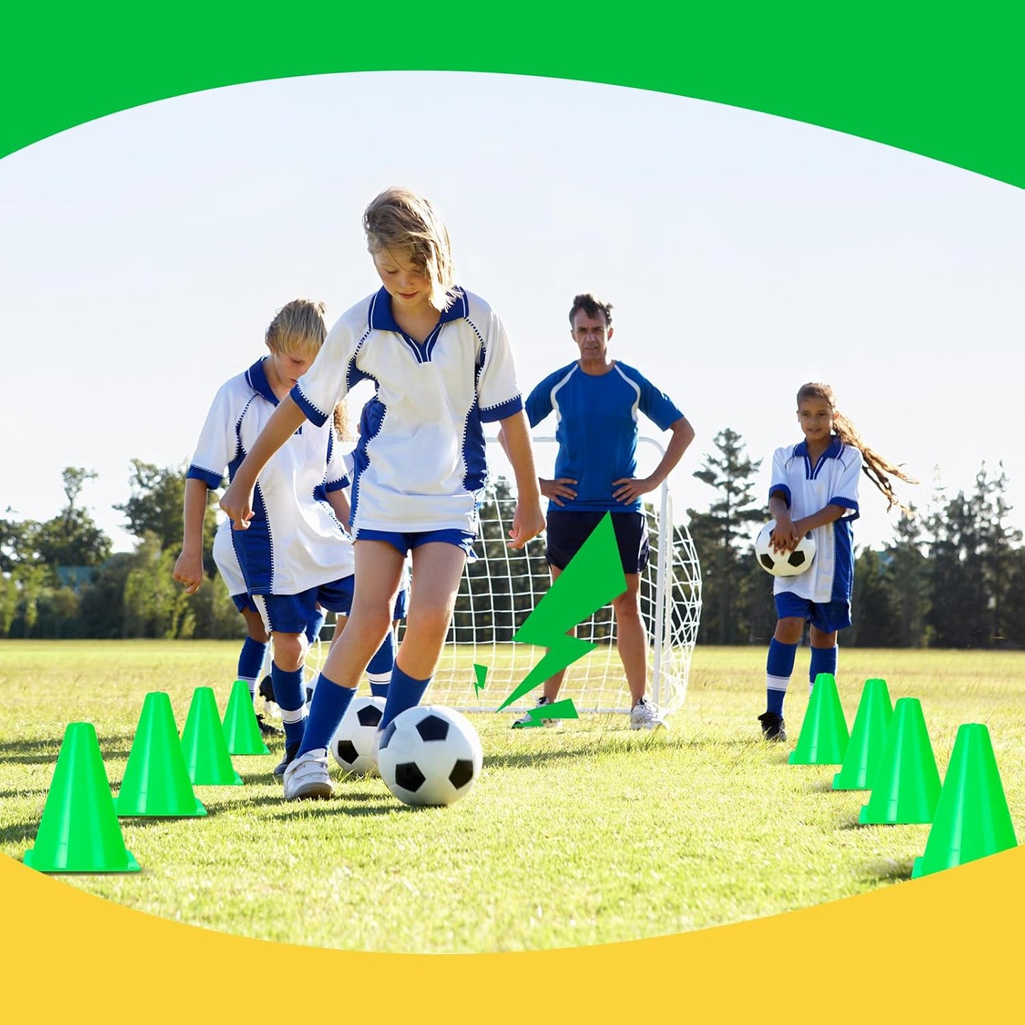 100 Conos Plástico 7pulg Entrenamiento Deportivo