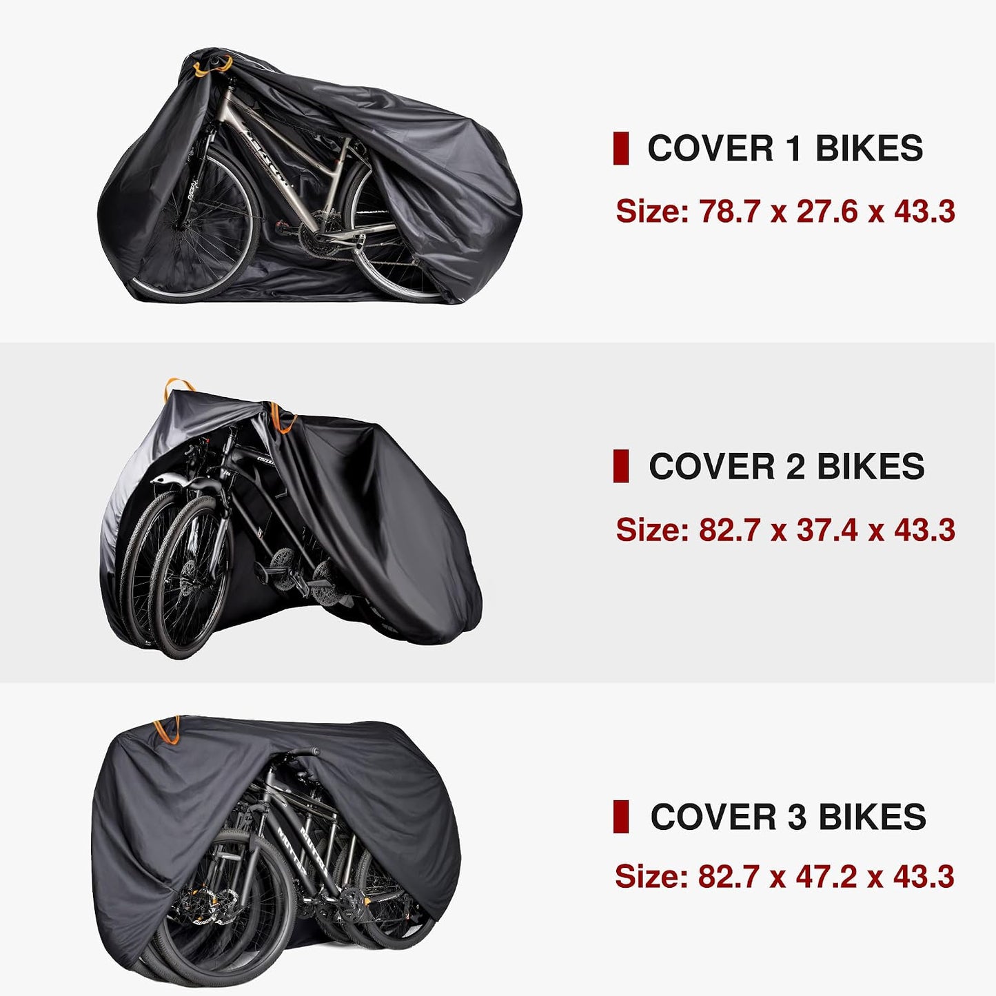 Cubierta bicicleta impermeable para aire libre