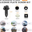 Set 4 S Acero Inox para Placa Matrícula Antirrobo