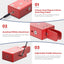 Llave Morse de mano doble pie moderna roja