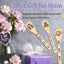 Set 5 cucharas madera grabadas decoración cocina regalo mamá