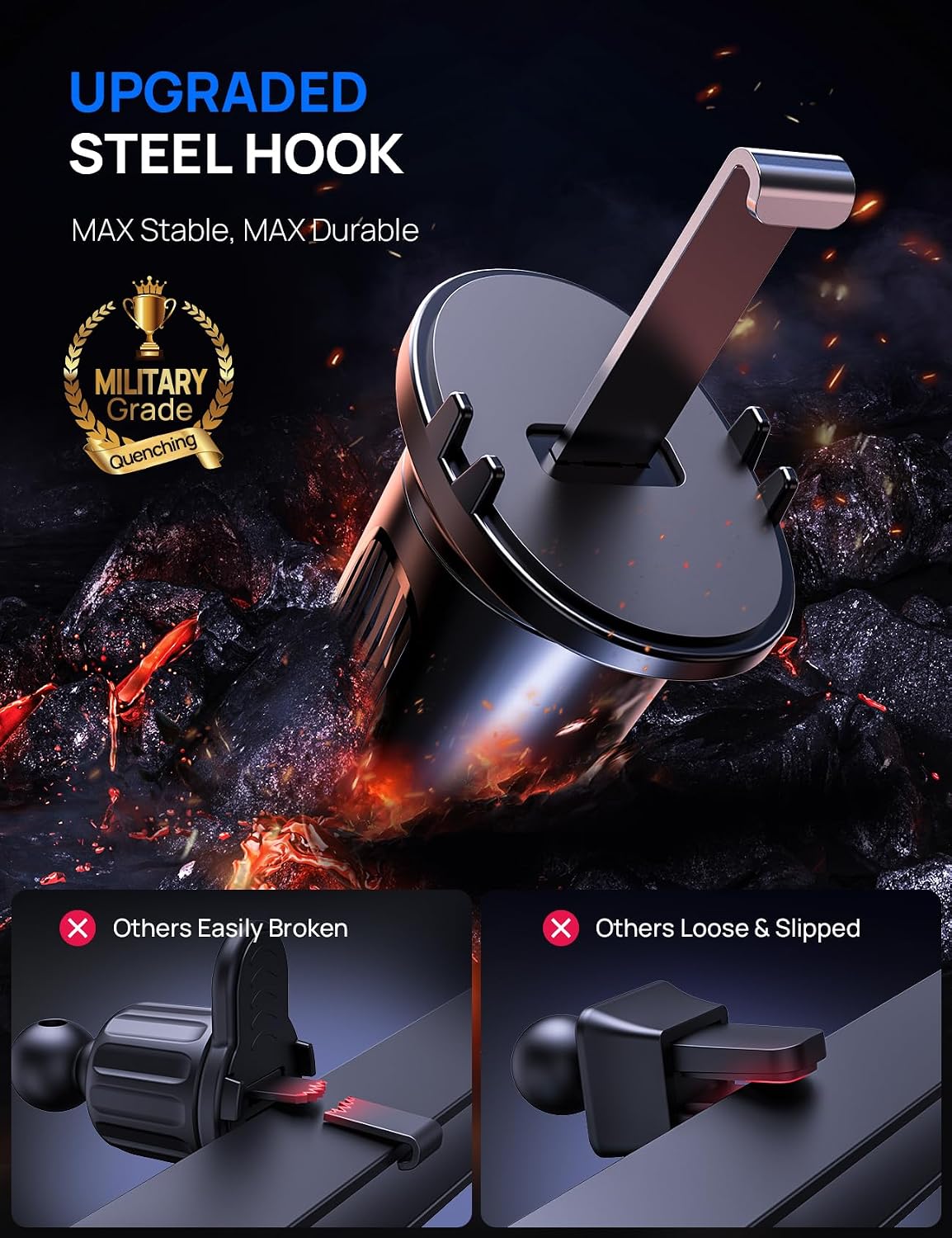 Soporte teléfono coche ventilación ajustable 360° universal