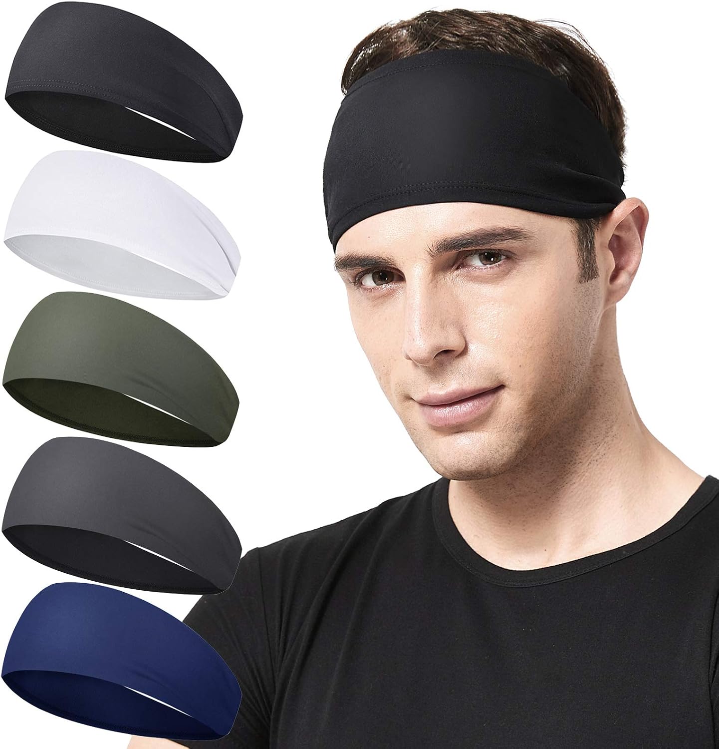 Diadema deportiva unisex 5uds para correr ciclismo yoga