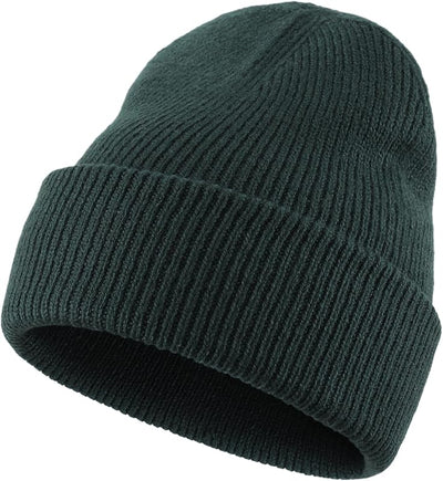Gorro invierno con puño grueso para hombre y mujer cálido