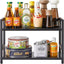 Estante 2 niveles organiz. cocina negro