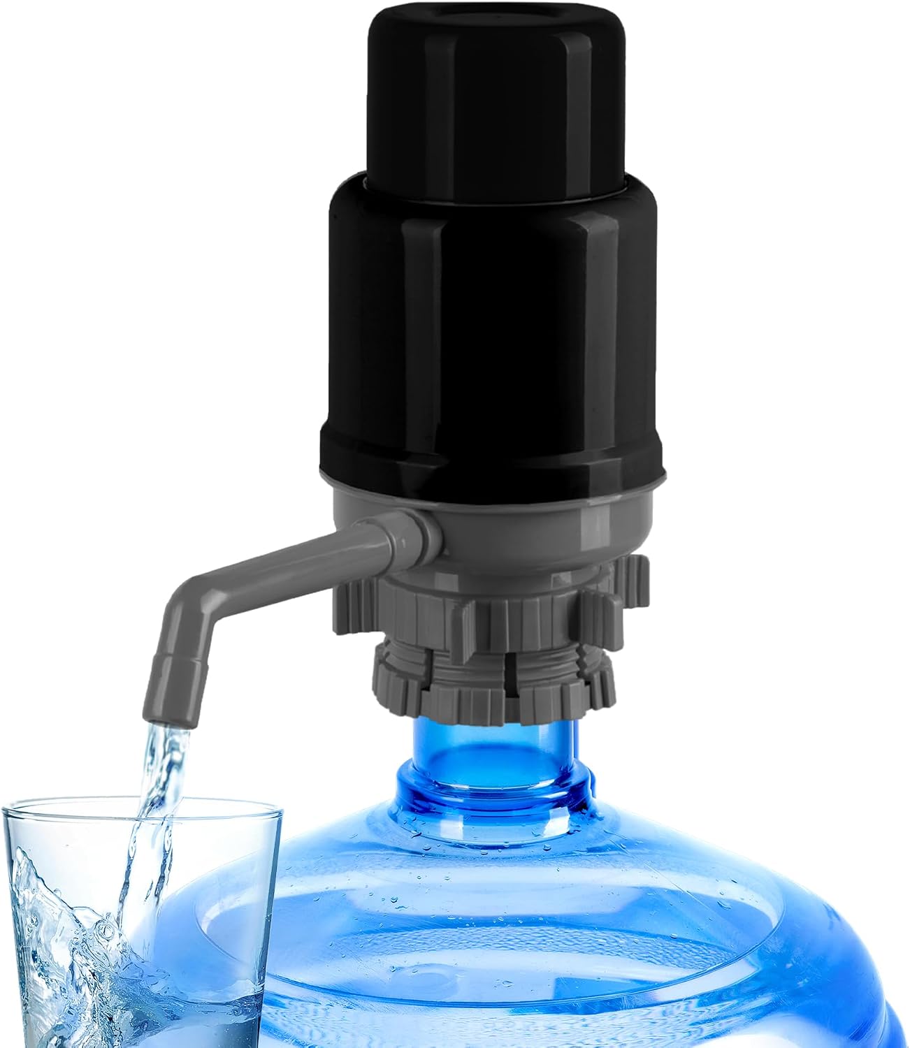 Bomba agua manual 5gal ajuste universal con tubos y cepillo