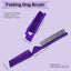 Cepillo plegable perros pequeños morado