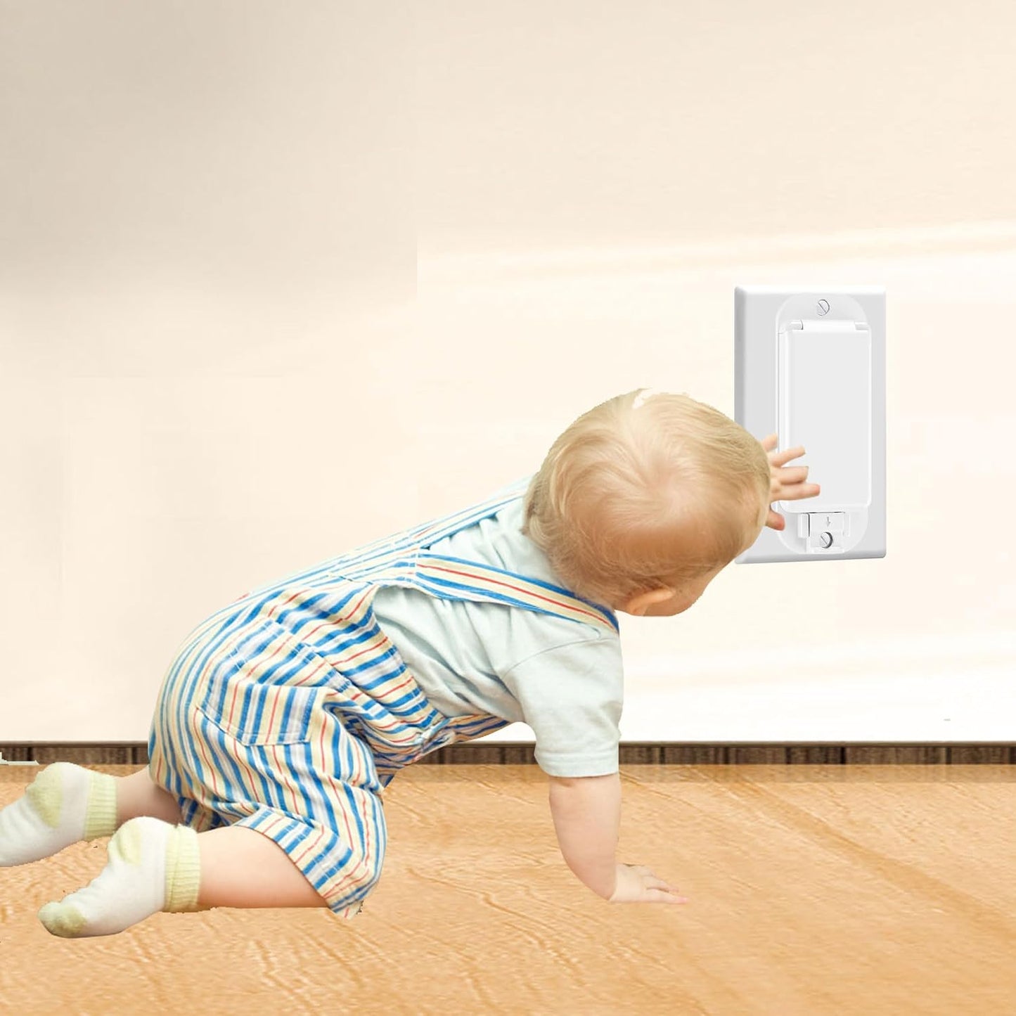 2 Fundas interruptor pared a prueba de niños estilo basculante