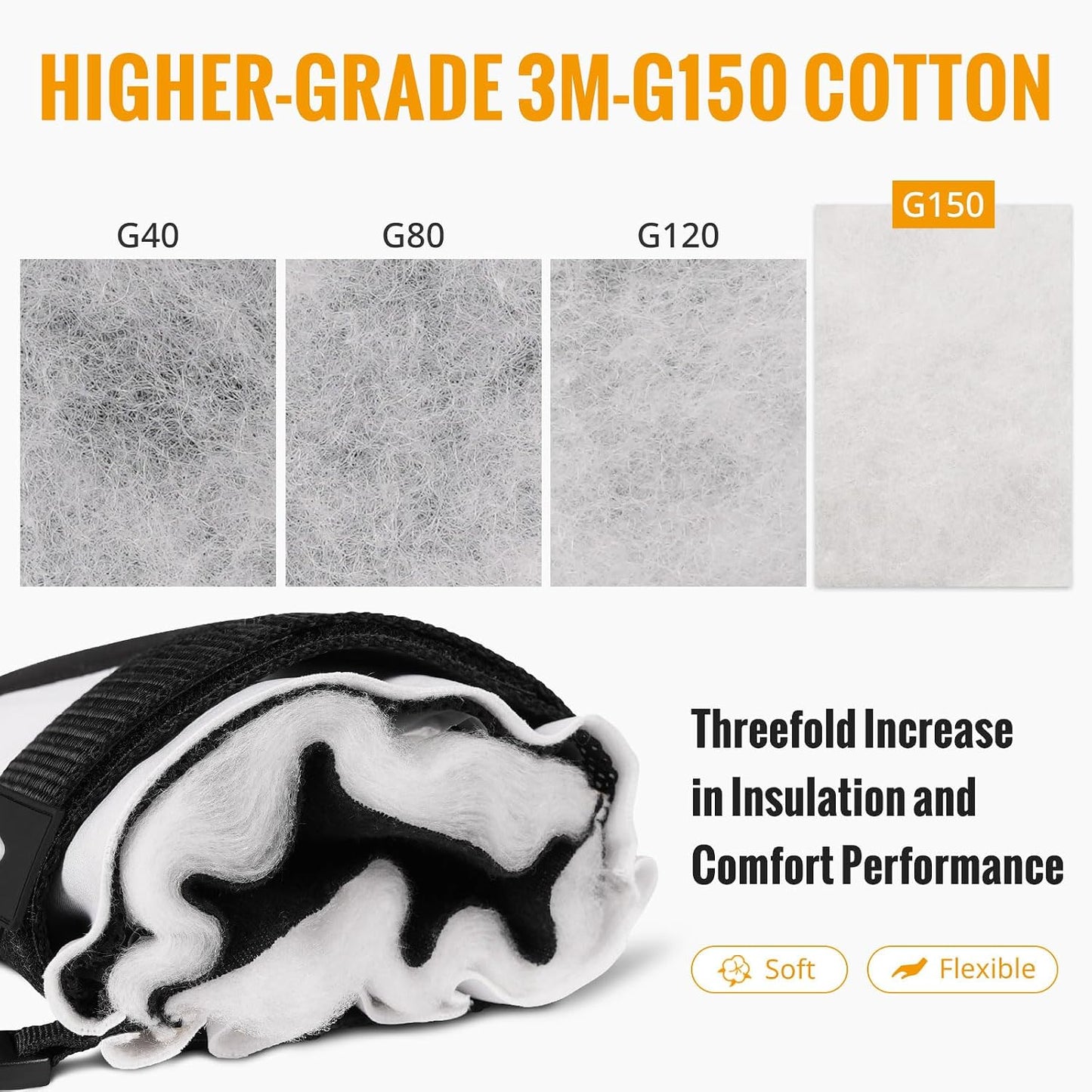 Guantes esquí impermeables Thinsulate 3M para hombre y mujer