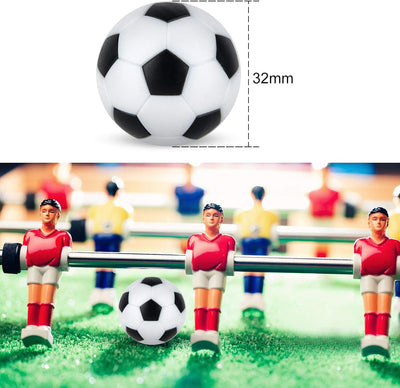 12 Pelotas Futbolín 1.28pulg Multicolor con Bolsa Negro