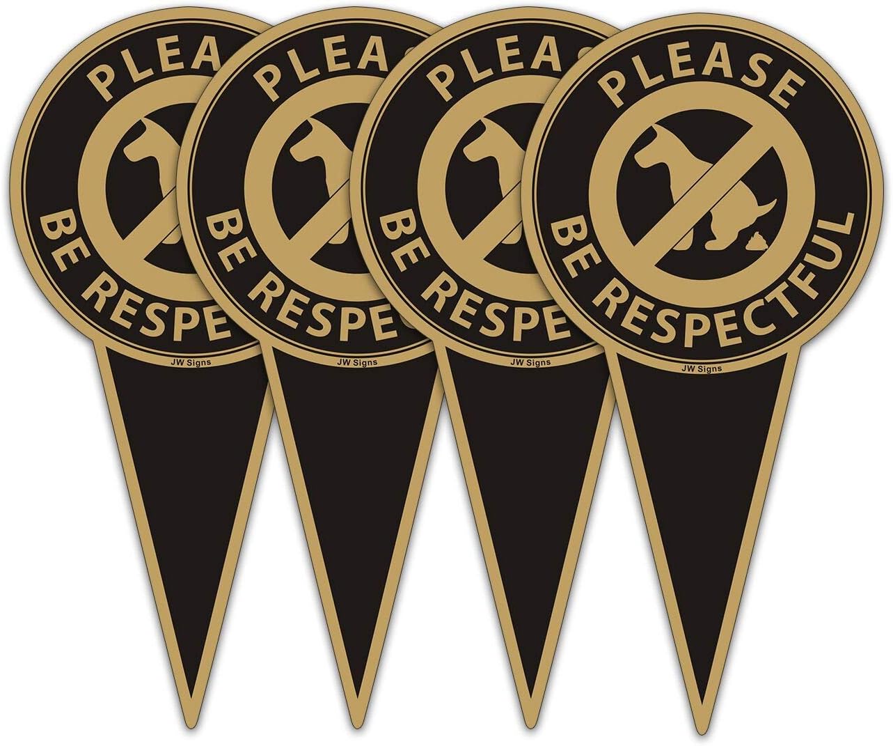 Letreros metálicos doble cara UV resistente 4 Uds
