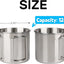 Tazas camping acero inox asas plegables 12oz plateado