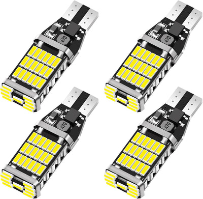 4 Pzas Luces LED Reversa T15 6500K Súper Brillante