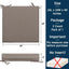 2 Pzas Funda Cojín Impermeable 24x24pulg Marrón