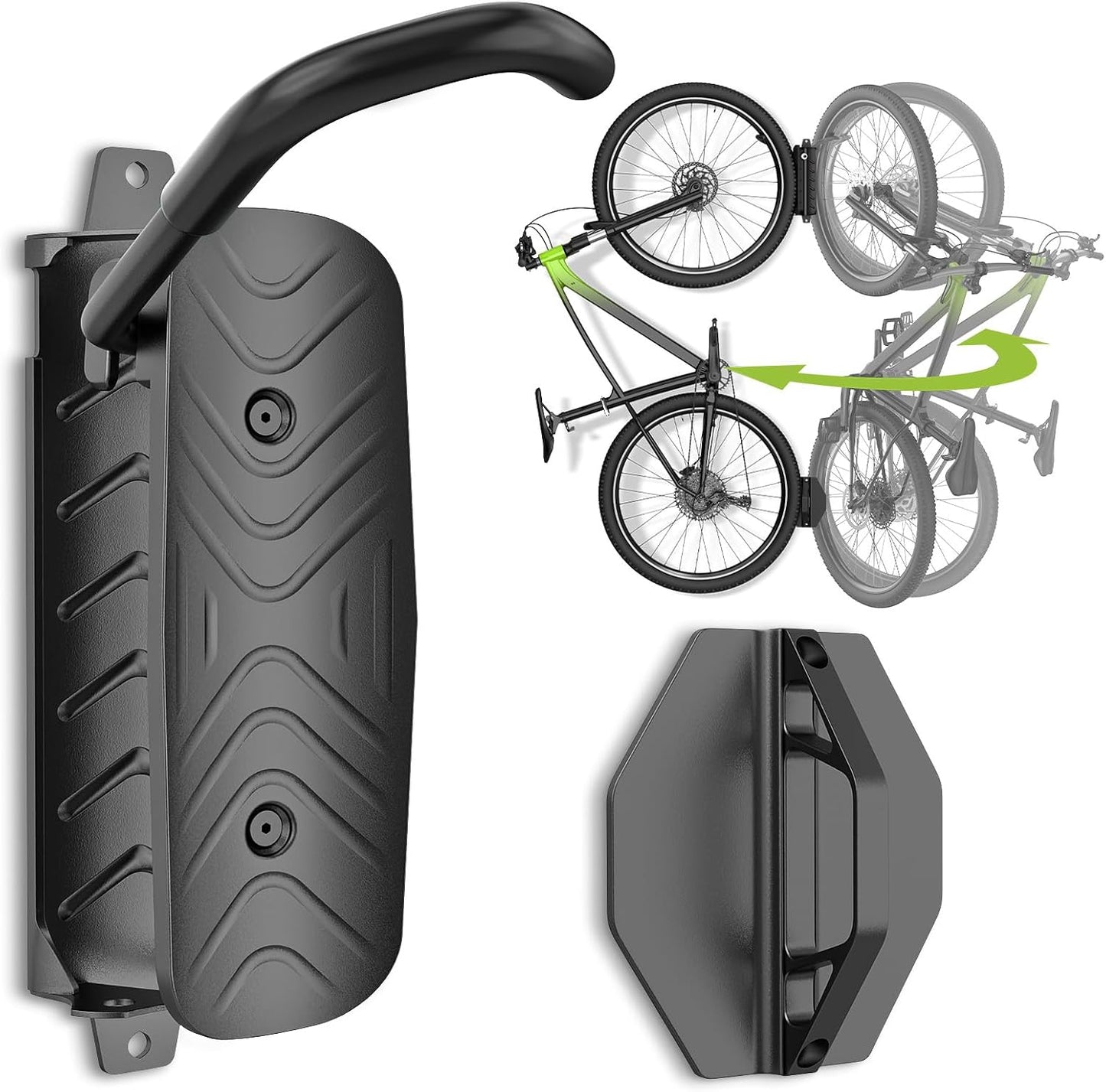 Soporte pared bicicleta giratorio 150° soporta 66lb