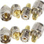 Kit 8pcs Conectores SMA-UHF PL259 a SMA SO239 chapado oro