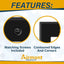 2 Pzas Placas Pared Metal Negro Interruptor Basculante
