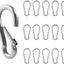 30 Mosquetones Acero Inox 304 1.97" para Campamento