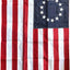 Bandera vertical Betsy Ross 28x40" rojo blanco azul