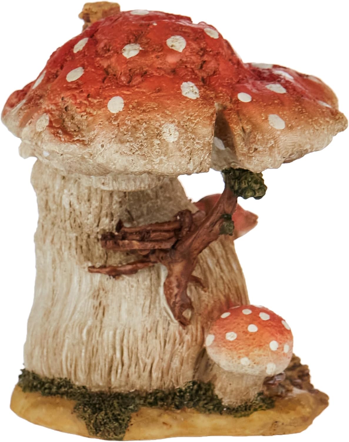 Jardín de hadas miniatura terrario hongos rojos