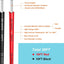 Cable eléctrico 20 AWG 20 pies silicona negro y rojo 100 hebras