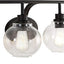 Luz de tocador rústica 36" 4 luces LED 2700K