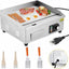 Plancha eléctrica acero inox 18pulg 1500W con termostato 122-572°F