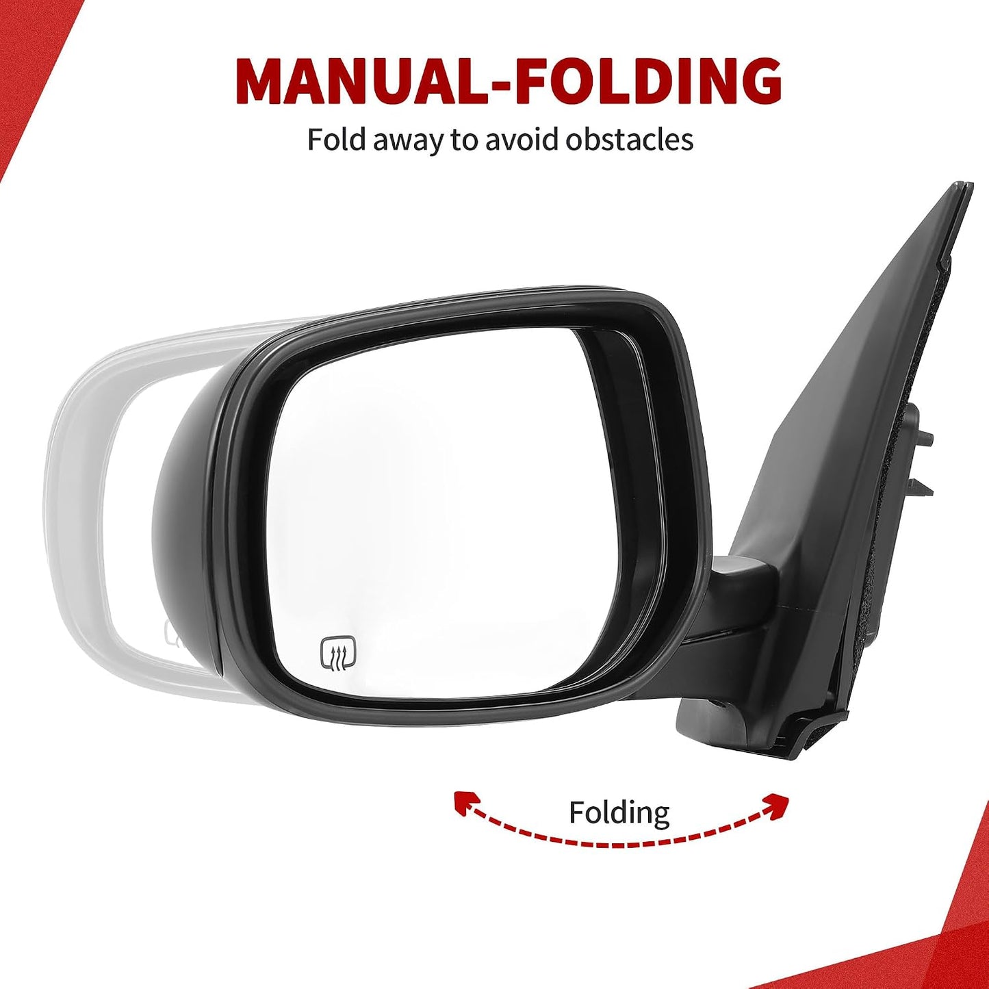 Espejo retrovisor conductor izquierdo Corolla negro