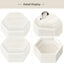 Caja terciopelo anillos vintage doble con tapa beige
