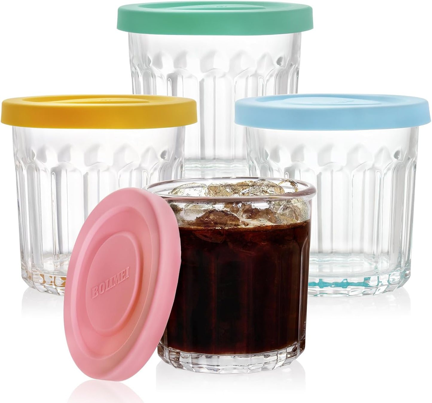4 Tarros Vidrio 13oz Tapa Antifuga Mermelada