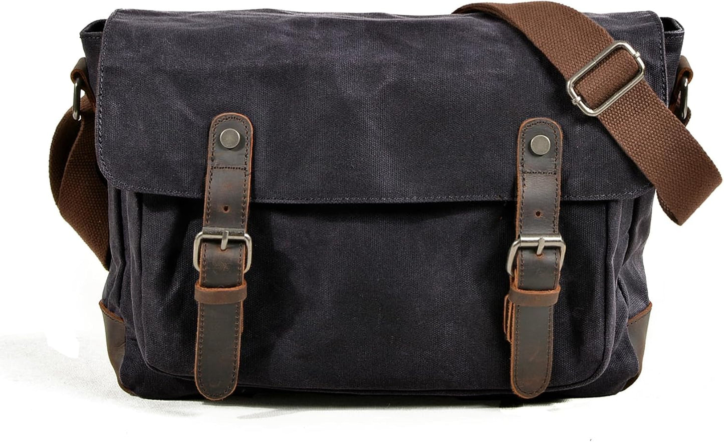 Bolsa mensajero lona cruzada vintage resistente agua