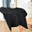 Mantel cuadrado 36x36pulg poliéster uso pesado color negro