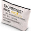 Bolsa maquillaje trombón impermeable regalo músico