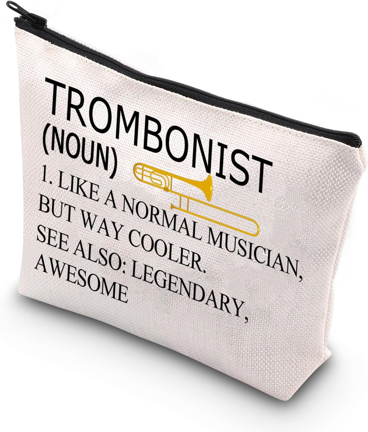 Bolsa maquillaje trombón impermeable regalo músico