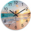 Reloj pared analógico 12pulg sin tictac azul dormitorio