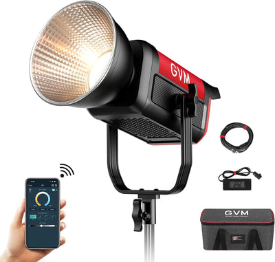 Kit luz estudio LED 200W 45400lux con control Bluetooth/DMX y video