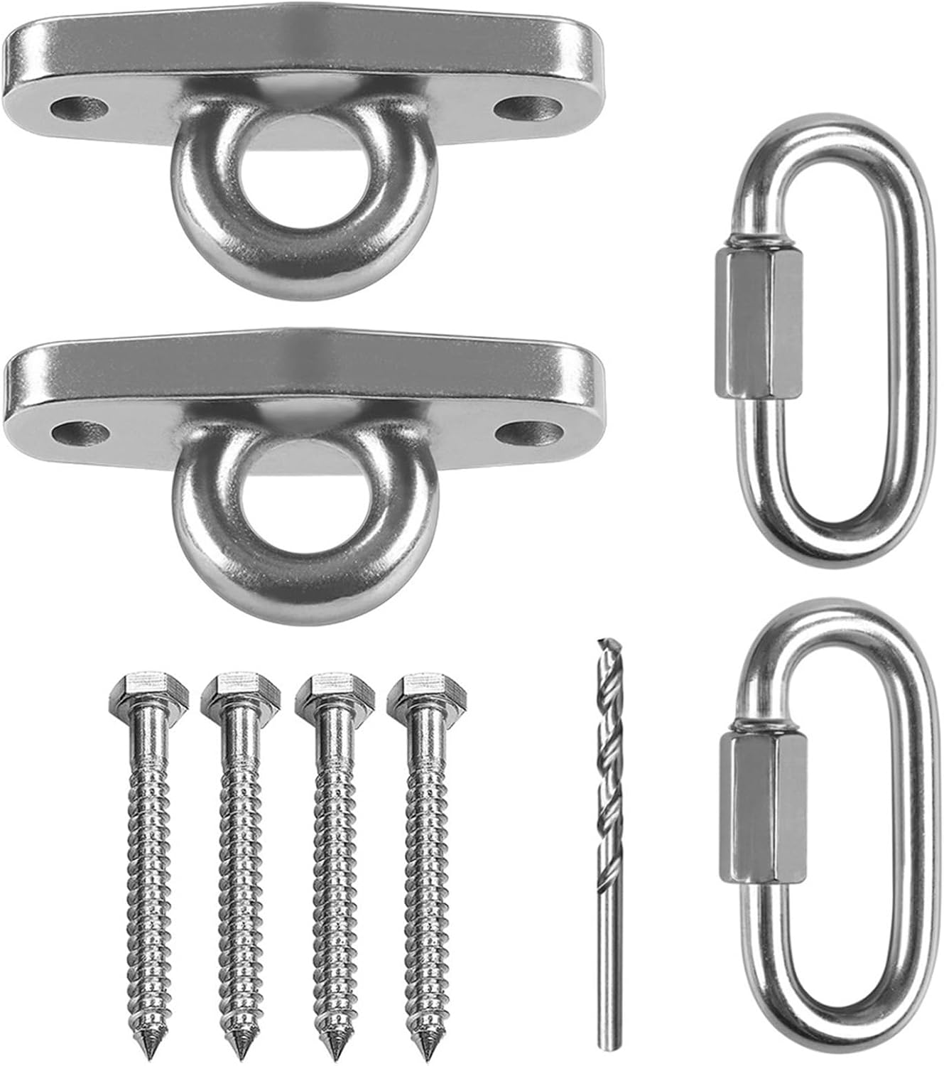 2 Perchas Columpio Resistentes 2000lb para Patio Hamaca