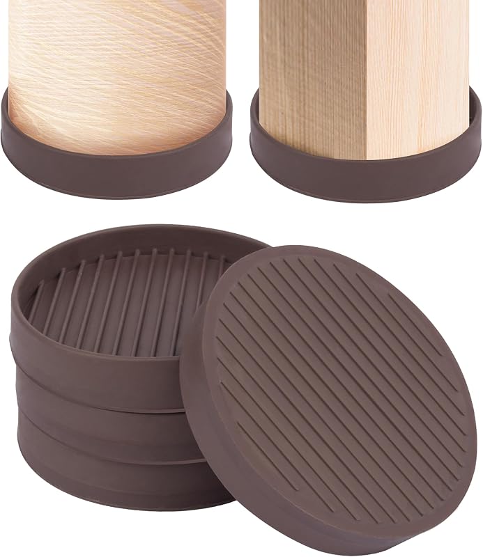 4 Almohadillas antideslizantes goma para muebles cama sofá 2pulg