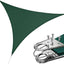 Toldo parasol triangular 12x12x12ft color verde anillo