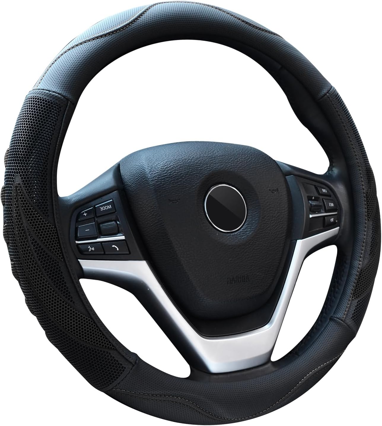 Funda volante transpirable microfibra 15" color negro