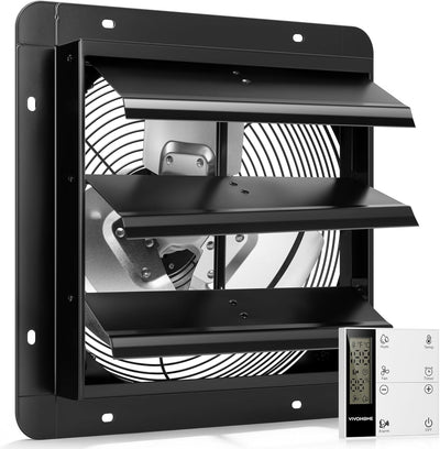 Ventilador ático 1300 CFM termostato control temperatura humedad