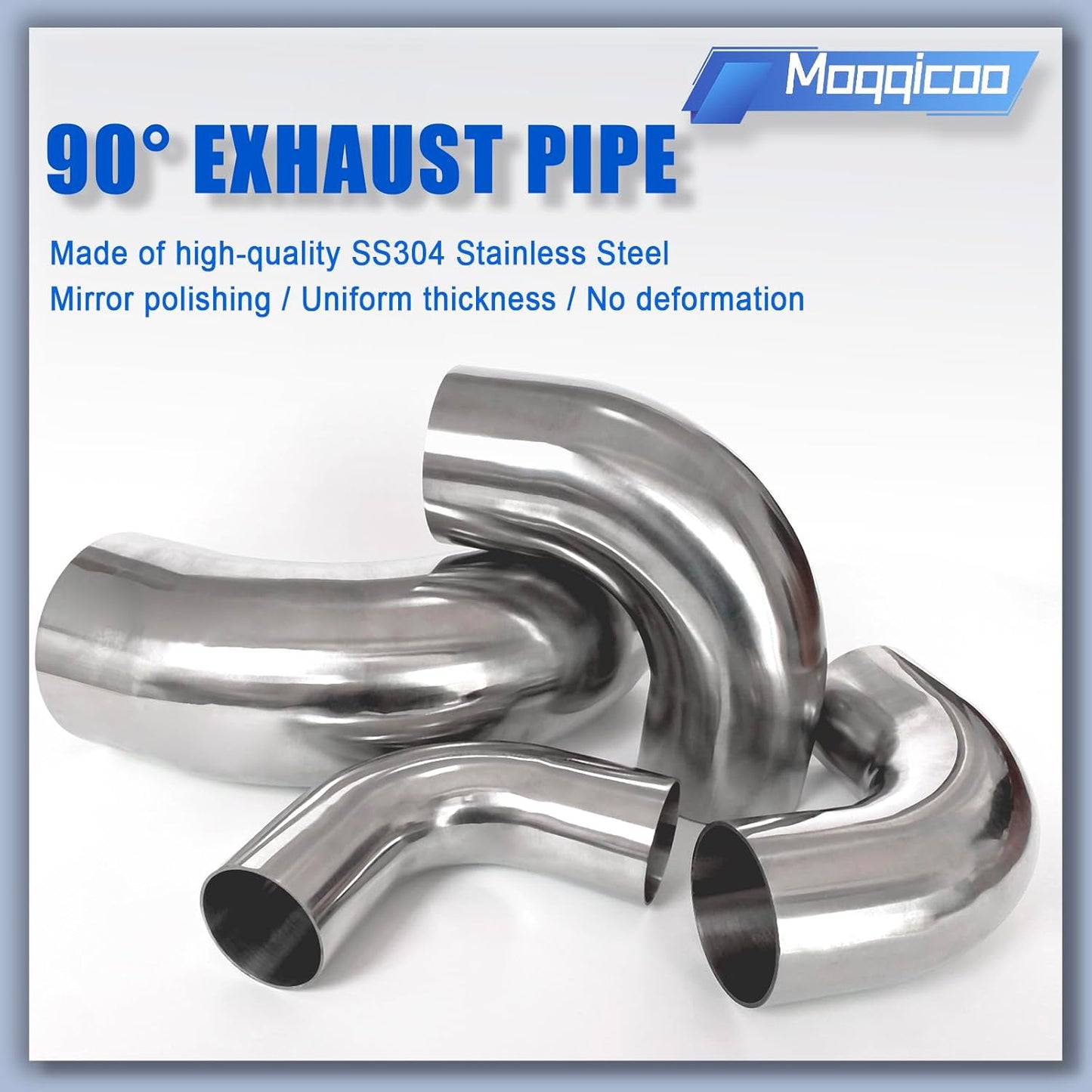 Codo escape 3" 90grados acero inox SS304
