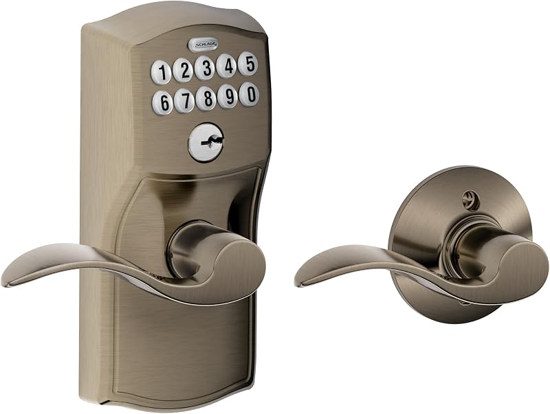 Entrada teclado Schlage FE575 con bloqueo automático