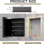 Botiquín aluminio 20x30pulg con espejo 3 estantes acrílicos