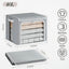 Caja contenedores ropa plegables 40l con tapa y cremallera