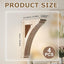 4 Pzas Soportes Estante Madera Maciza 1 3/4x8 1/2x12